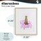Stupell Industries Cheetah on Pink Stripe Chair Framed Print Under Glass, design by Ziwei Li